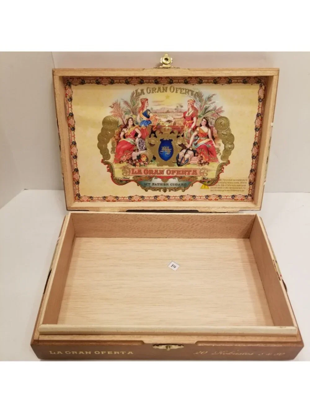 My Father La Gran Oferta Robusto Wooden Empty Cigar Box Magnificent